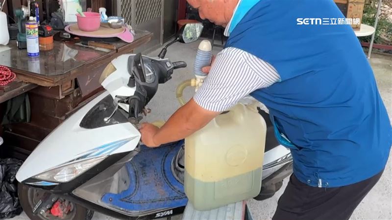 南投縣中寮鄉的民眾養成習慣，會自備加油桶在家裡儲油