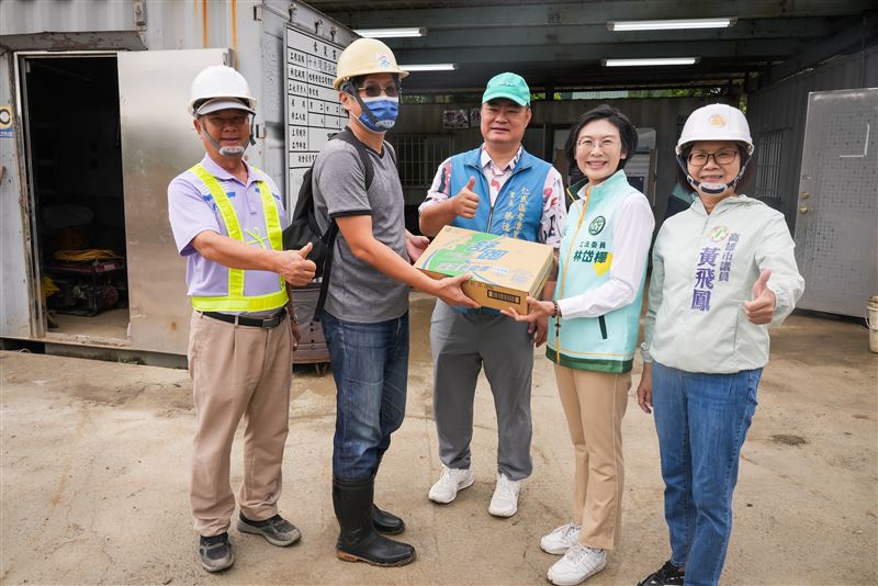 初選登記改由幕僚代辦，林岱樺留高雄勘查防災工程。（圖／林岱樺辦公室提供）