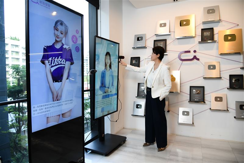 創造智能推出虛擬人物客服，以擬真互動打造全新服務體驗。（圖／三立電視提供）