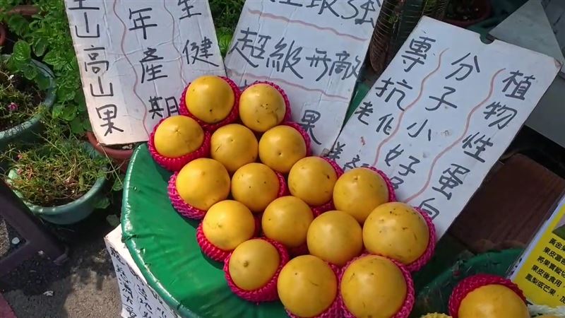 業者販售的黃金果。（圖／翻攝畫面）