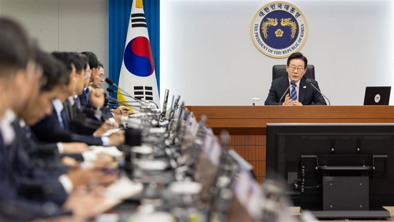 南韓總統李在明表示，將與美打造嶄新的戰略夥伴關係。（圖／翻攝自青瓦臺）