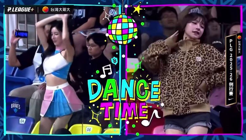 韓籍女神南珉貞在球場「隔空尬舞」豹紋正妹成為當天中場最大亮點（圖／翻攝自IG @i.am_heeming）