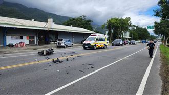 台9線小客車迴轉釀禍　19歲騎士撞飛重傷