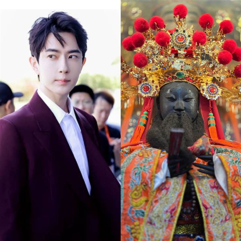 殺于朦朧兇手慘了！「陽間不行的陰間來」，城隍爺發火帶32部將抓惡人。圖右為基隆護國城隍爺。（圖／翻攝自IG @alanyu0615、記者鍾志鵬攝影）