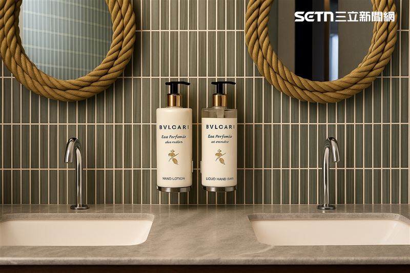 日月町選擇以 BVLGARI 白茶香氛系列為開端，結合洗手乳與護手乳，打造兼具感官體驗與服務標準的公共空間。（圖／翻攝畫面）