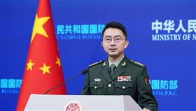 中國國防部發言人蔣斌今天主持例行記者會（圖／翻攝自中國國防部網站）