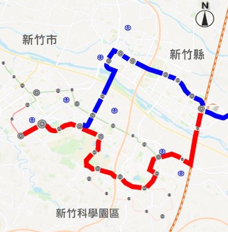 新竹市府積極爭取 「紅藍線整合可行性研究」，如今已獲中央補助。（圖／新竹市政府提供）