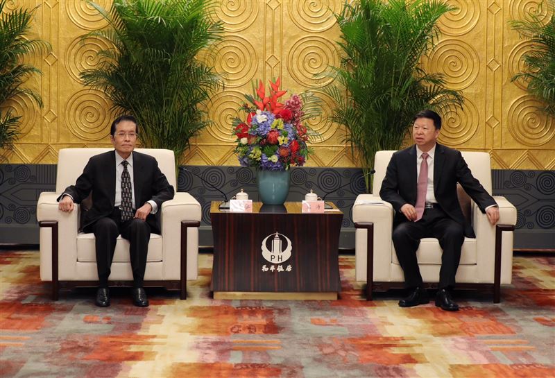 張榮恭副主席與中台辦主任宋濤會面（圖／國民黨提供）