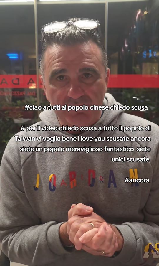 16位台灣遊客吃5披薩遭公審，義大利披薩店老闆道歉。（圖／翻攝自Patrizio Pazzini臉書）