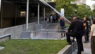 環南市場驚傳墜樓　保全多處骨折送醫搶救