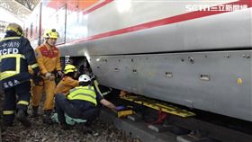 自強號,落軌,旅客,婦人,台中,台中車站,意外（圖／翻攝畫面）