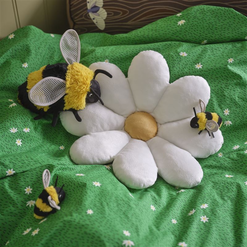 SKOGSDUVA靠枕, 花型/白色, 47x8 公分(圖／IKEA提供)