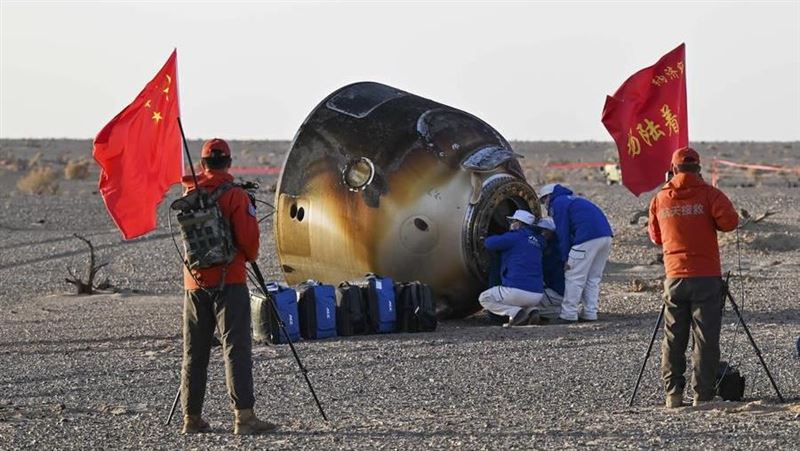 滯留太空9天！中太空人換船返地球