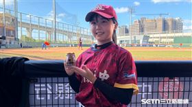 武陵高中女投手楊芷寓。（圖／記者張沛嘉攝影）