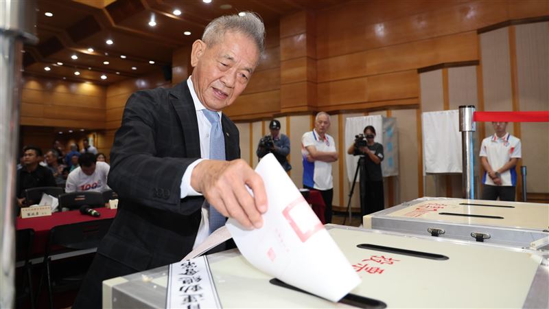 葉政彥高票連任第10屆中華民國體育運動總會會長。（圖／中華民國體育運動總會提供）