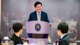 林佳龍款宴來台參與兵推美日專家學者外交部長林佳龍14日款宴來台參與遠景基金會舉辦的「台美日三方兵棋推演會議」美日專家學者訪問團。（外交部提供）中央社記者吳書緯傳真 114年11月15日