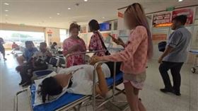 泰國一名女子因以為隆鼻被撞壞，失控持刀砍傷男友頭部。（圖／翻攝自khaochononline）