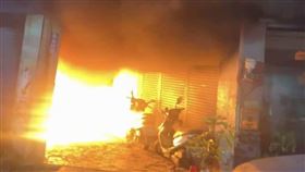 彰化、大火、火舌、逃生、住戶、消防（圖／翻攝畫面）