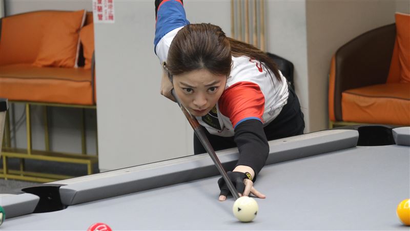 女子職撞「一姐」周婕妤。（圖／CTPBA提供）