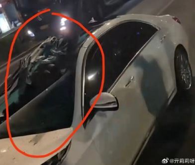 亓莉莉透露自己與公司員工分別遭遇交通事故。（圖／翻攝自亓莉莉微博）