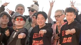 總統賴清德今（16）日出席在總統府前廣場舉行的「街舞大賽」。（圖／翻攝畫面）