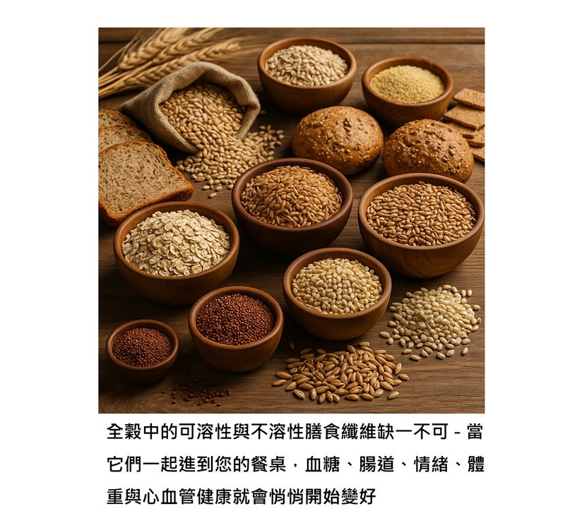 全穀物有助於穩定血糖、降血脂、減重，還能讓大腦更清晰。（圖／取自張家銘的臉書）