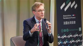 歐洲台灣協會聯合會年會在巴黎　裴倫德受邀參與第54屆歐洲台灣協會聯合會年會15日在巴黎的法國國立東方語言與文化學院（Inalco）舉行，裴倫德（Luke de Pulford）受邀參加座談。中央社記者曾依璇巴黎攝　114年11月16日