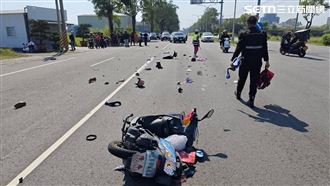 新／台1線撞「坐墊」解體　她留1隻鞋OHCA