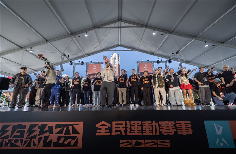 賴清德總統今（16）日出席「2025總統盃全民運動賽事－街舞大賽」決賽開場記者會。（圖／總統府提供）