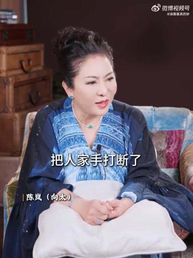 向太在影片中談及兩個兒子童年的往事。（圖／翻攝自微博）