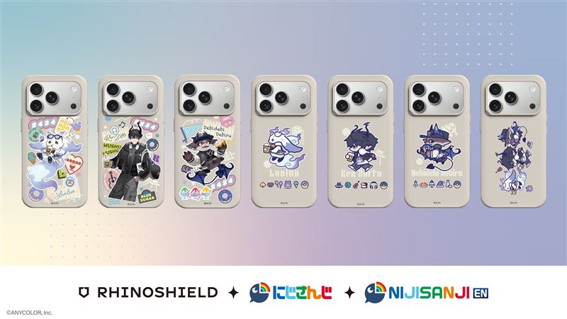 RHINOSHIELD犀牛盾 &times; NIJISANJI聯名手機殼。（圖／品牌業者提供）