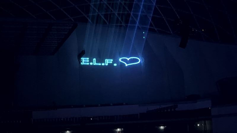 E.L.F（粉絲名）為SUPER JUNIOR準備無人機應援。（圖／讀者提供）