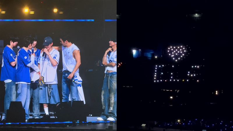 SJ終場60台無人機驚喜應援 成員一秒淚崩