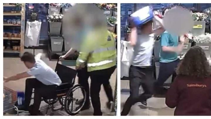 19歲男坐輪椅偷酒被抓包 竟起立爆打保全