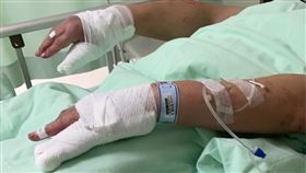 被炸街車隊吵醒！「正義運將」持滅火器驅離，遭6人亂棒圍毆90秒傷勢曝，台中西屯路，寶慶街(圖／翻攝畫面)