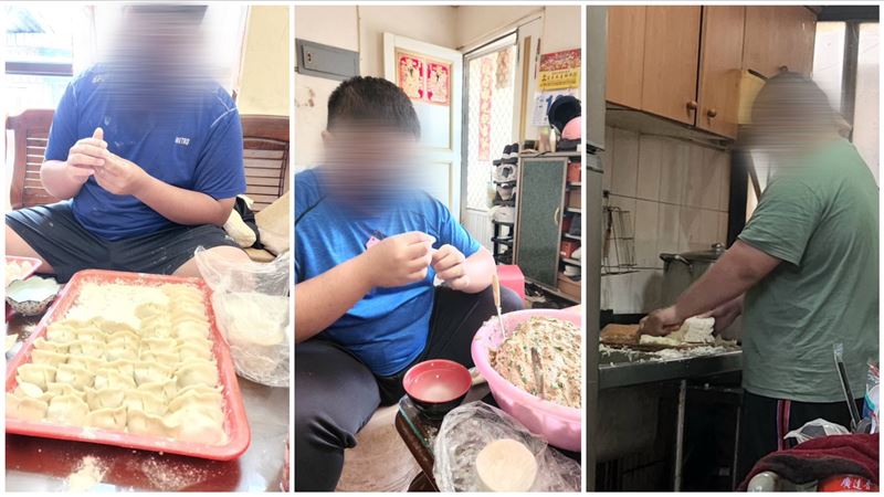 「李爸水餃」養大3兒子，李父親過世後由罹癌妻子接手，孩子也都會幫忙包水餃。（圖／翻攝自李家水餃臉書）