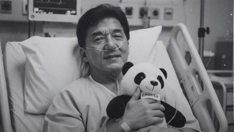 成龍驚爆死訊　百萬粉專發黑白病床照悼念