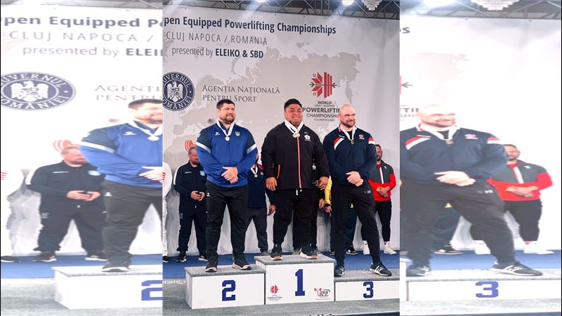 台灣好手巫翊俅在硬舉項目以380公斤的優異成績，擊敗各國好手獲得金牌。（圖／運動部提供）