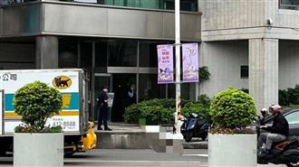 桃園市府圓環17日下午發生墜樓案件，男子從高樓墜落，被送醫救治中。（圖／翻攝畫面）