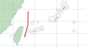 一架疑似中國無人機最近在日本與那國島和台灣間飛行。（圖／翻攝自日本防衛省自衛隊官方X）