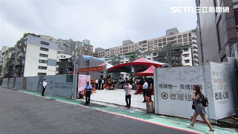台北市東區都更案「德運元鼎」今日舉辦動土典禮，林財于指出，建商規劃好格局、誠意足，都更案就能順利整合。（圖／記者陳韋帆攝影）