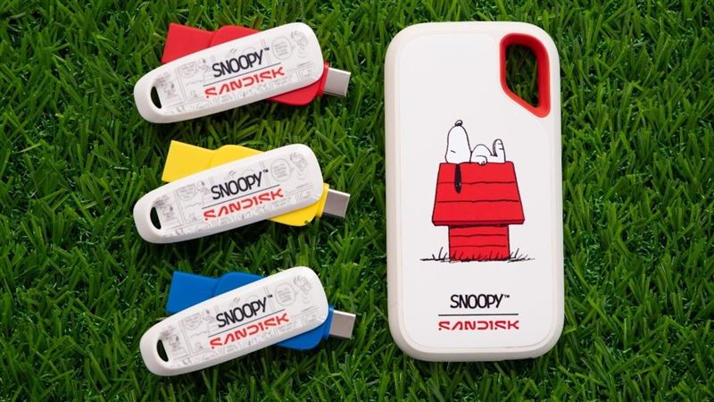 史努比加持Sandisk 必搶限量行動固態硬碟