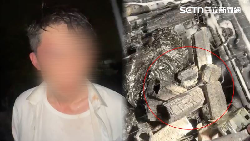 新/轉運站車輛爆炸!破頭被拖出:在烤肉