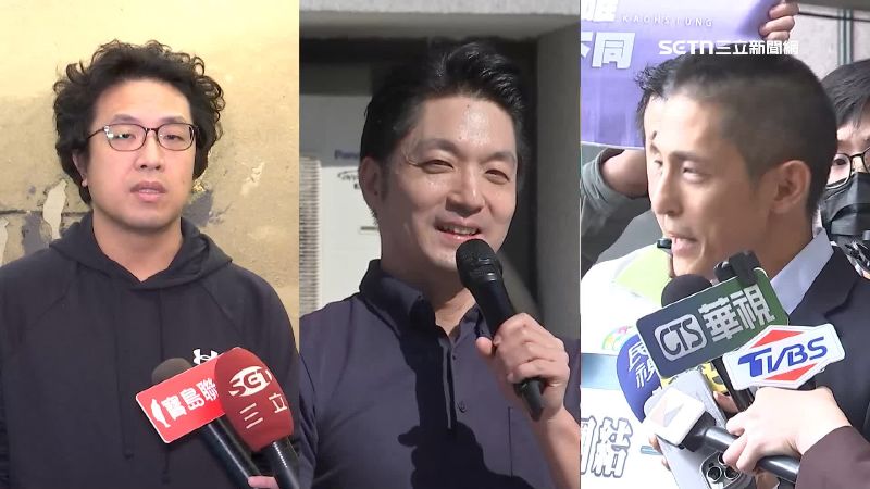 沈伯洋（左）、蔣萬安（中）、吳怡農（右）