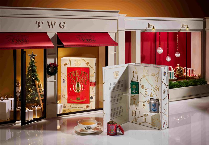 TWG Tea 2025年度限量版 ｢聖誕十二夜日曆禮盒」。售價為新台幣$3,500元。（圖／品牌業者提供）