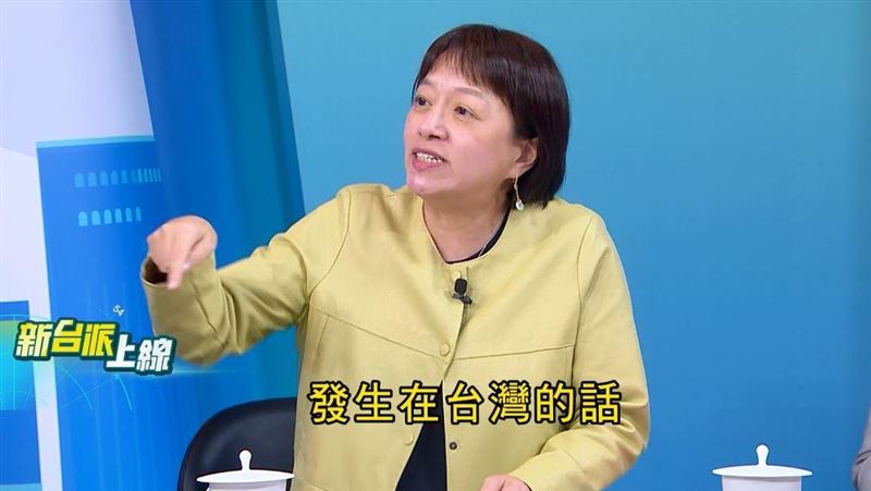 資深媒體人邱明玉在三立政論節目《新台派上線》中表示，中國恐嚇高市早苗，日本不分黨派，全國挺首相！反觀藍白卻永遠學不會團結。（圖／翻攝自新台派上線）