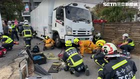 台中,台中市,北屯區,物流車,騎士,乘客,死亡,車禍,肇事,雙載,司機（圖／翻攝畫面）