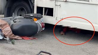 台中,台中市,北屯區,物流車,騎士,乘客,死亡,車禍,肇事,雙載,司機（圖／翻攝畫面） 有碼