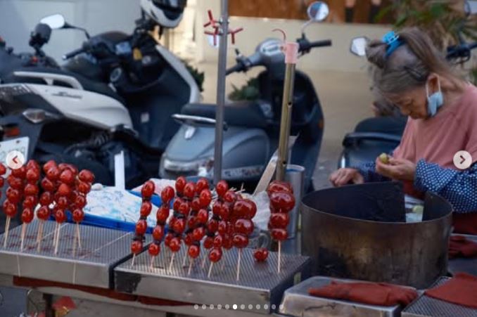 正在台中拍戲的玉澤演，在IG分享許多「台灣感性」的照片。（圖／翻攝自IG @taecyeonokay）