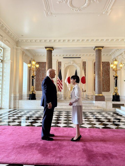 分析認為，中國若要以稀土禁令制裁日本，恐怕還會有美國總統川普的因素來攪局。（圖／翻攝自X平台 @MargoMartin47）